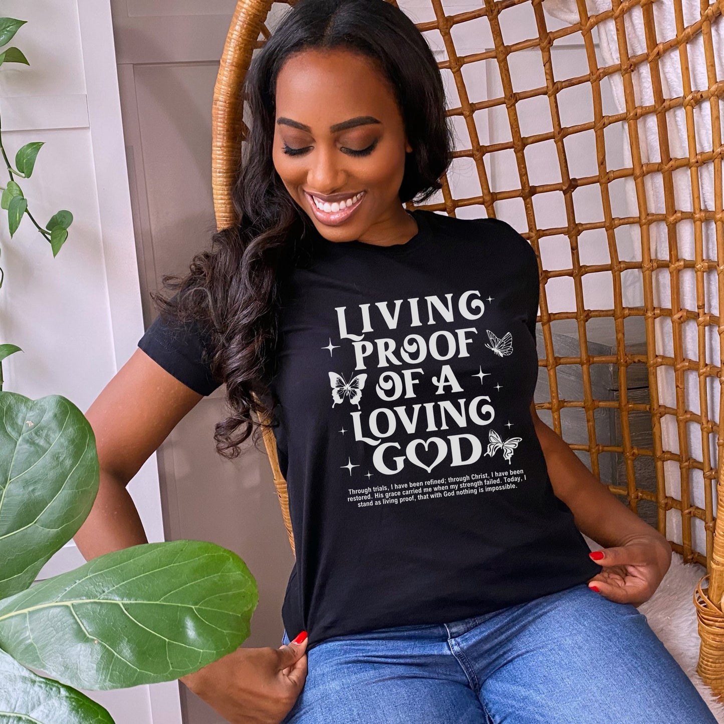 LIVING PROOF OF A LOVING GOD T-SHIRT