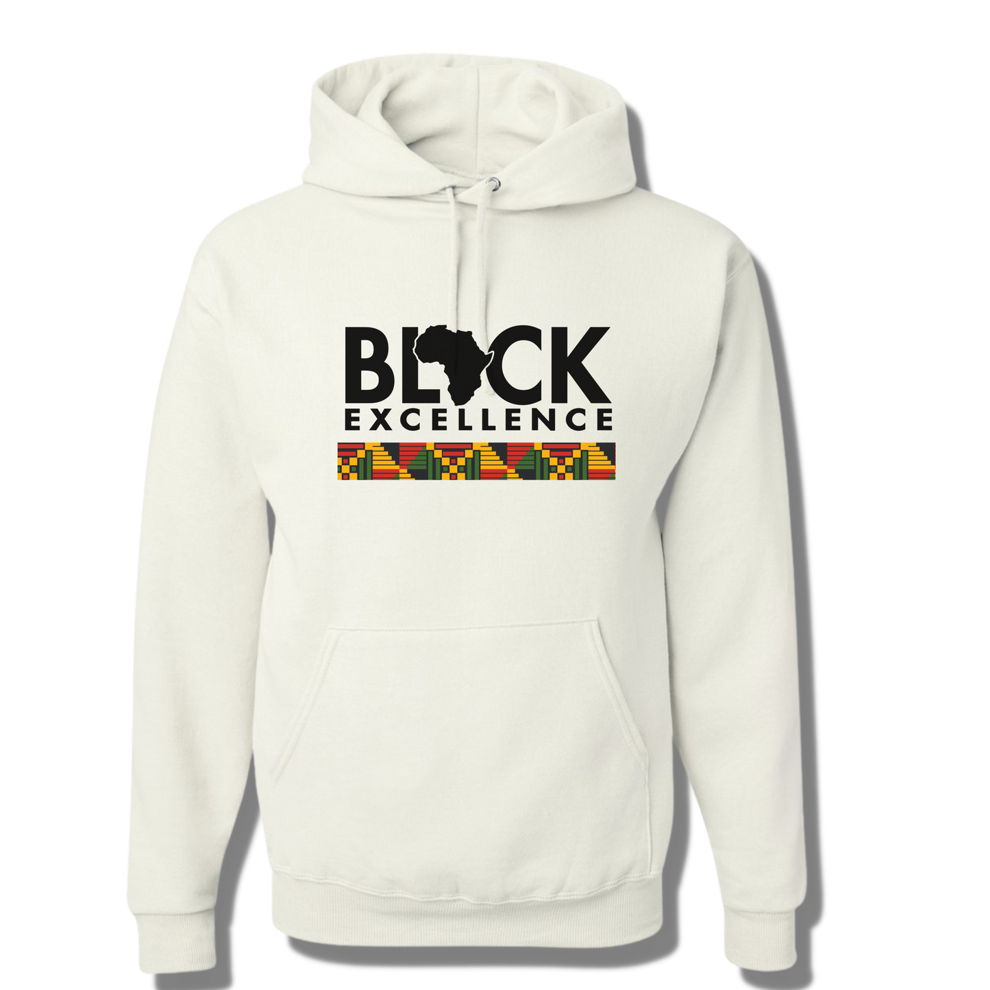 BLACK EXCELLENCE HOODIE (WHITE)