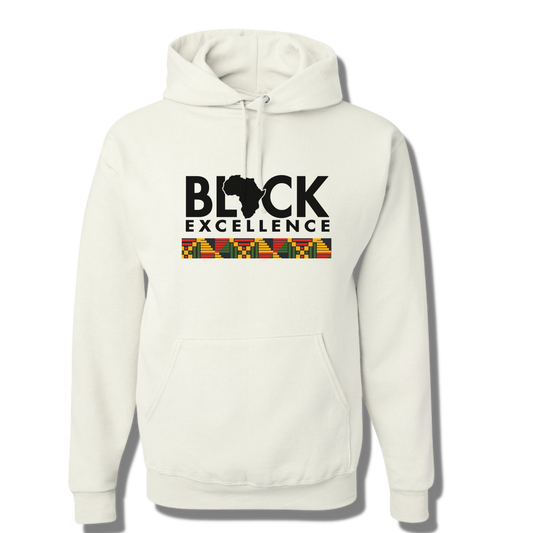 BLACK EXCELLENCE HOODIE (WHITE)