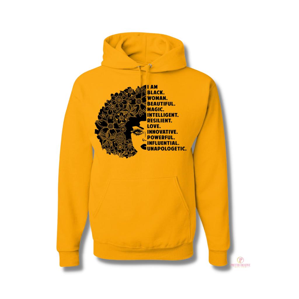 BEAUTIFUL BLACK WOMEN HOODIE